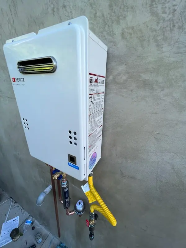 Tankless water heater installation for Ivy Hill homes